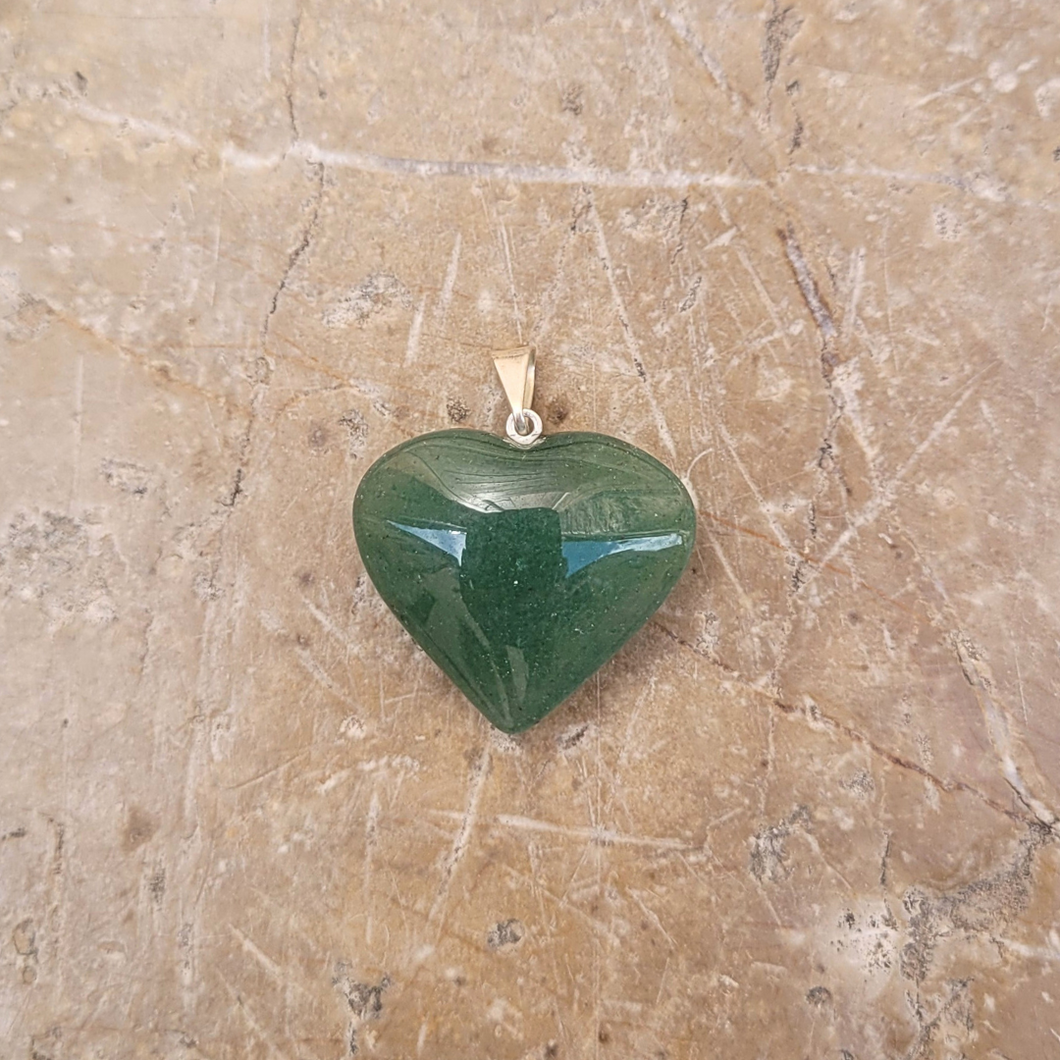 Pendentif Cœur en Aventurine