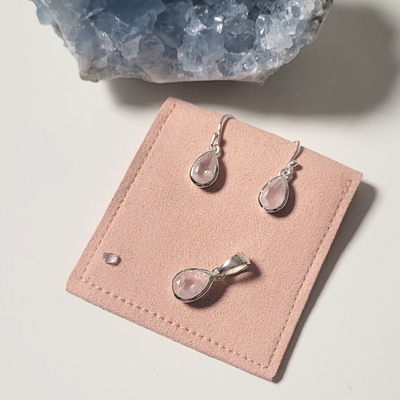Parure Quartz Rose Bella Luna