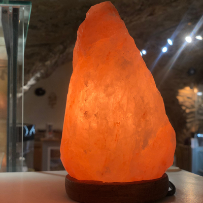 Lampe en sel rose de l'Himalaya -Pièce unique A