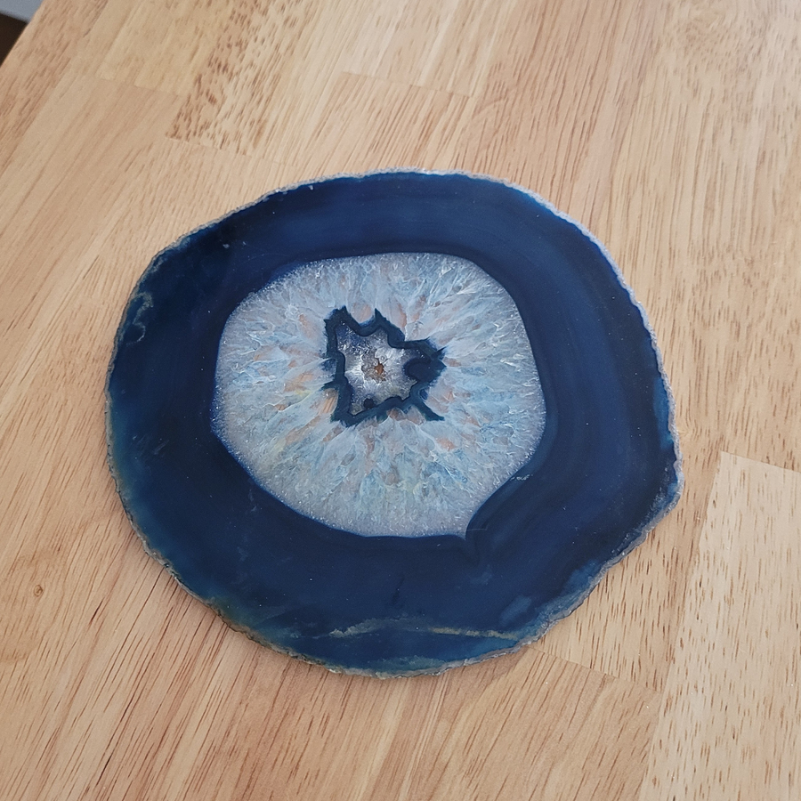 tranche Agate bleue