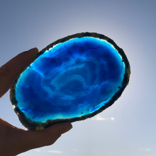 Charger l&#39;image dans la galerie, Tranche Agate Bleue - Pièce unique K
