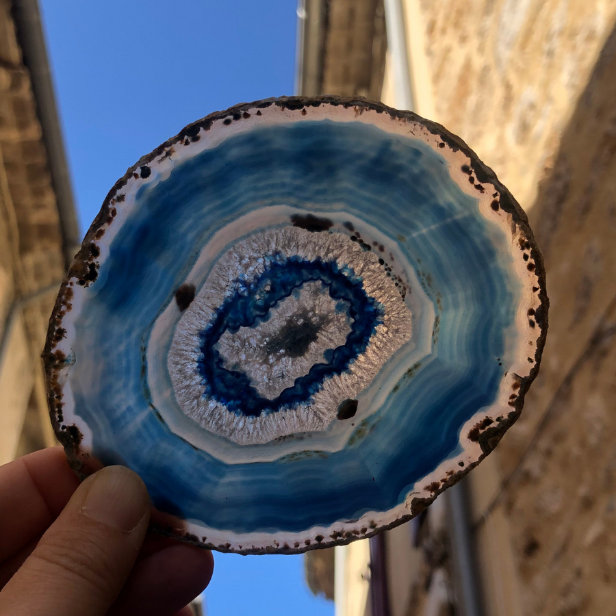 agate bleue