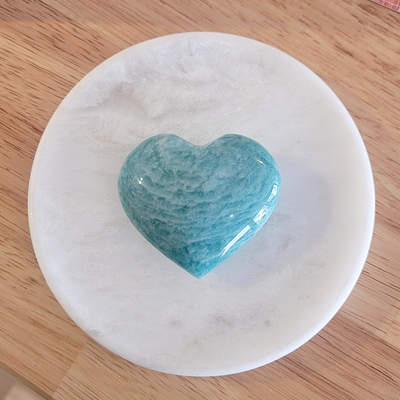 Cœur en Amazonite 5 x 5,5cm