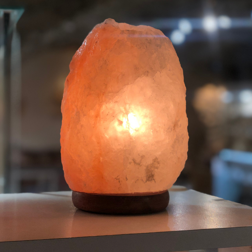 Lampe en sel rose de l'Himalaya