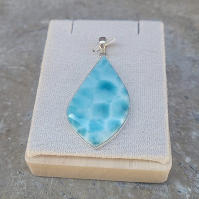 Pendentif Larimar - Pièce UNIQUE