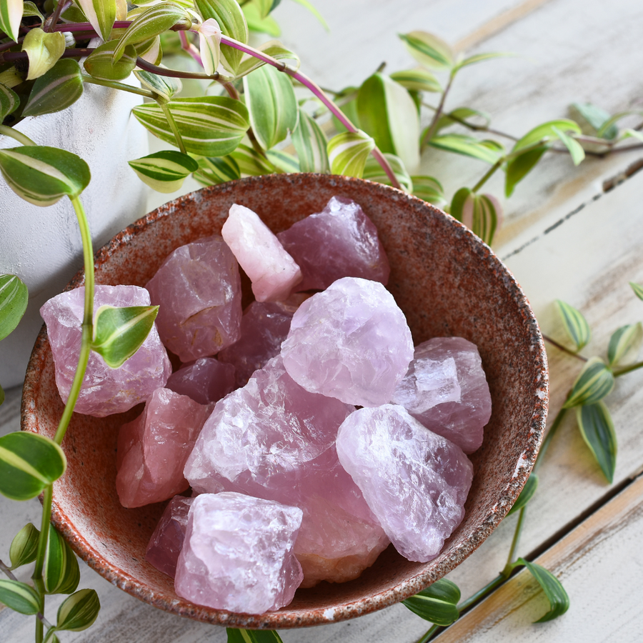 morceau de quartz rose