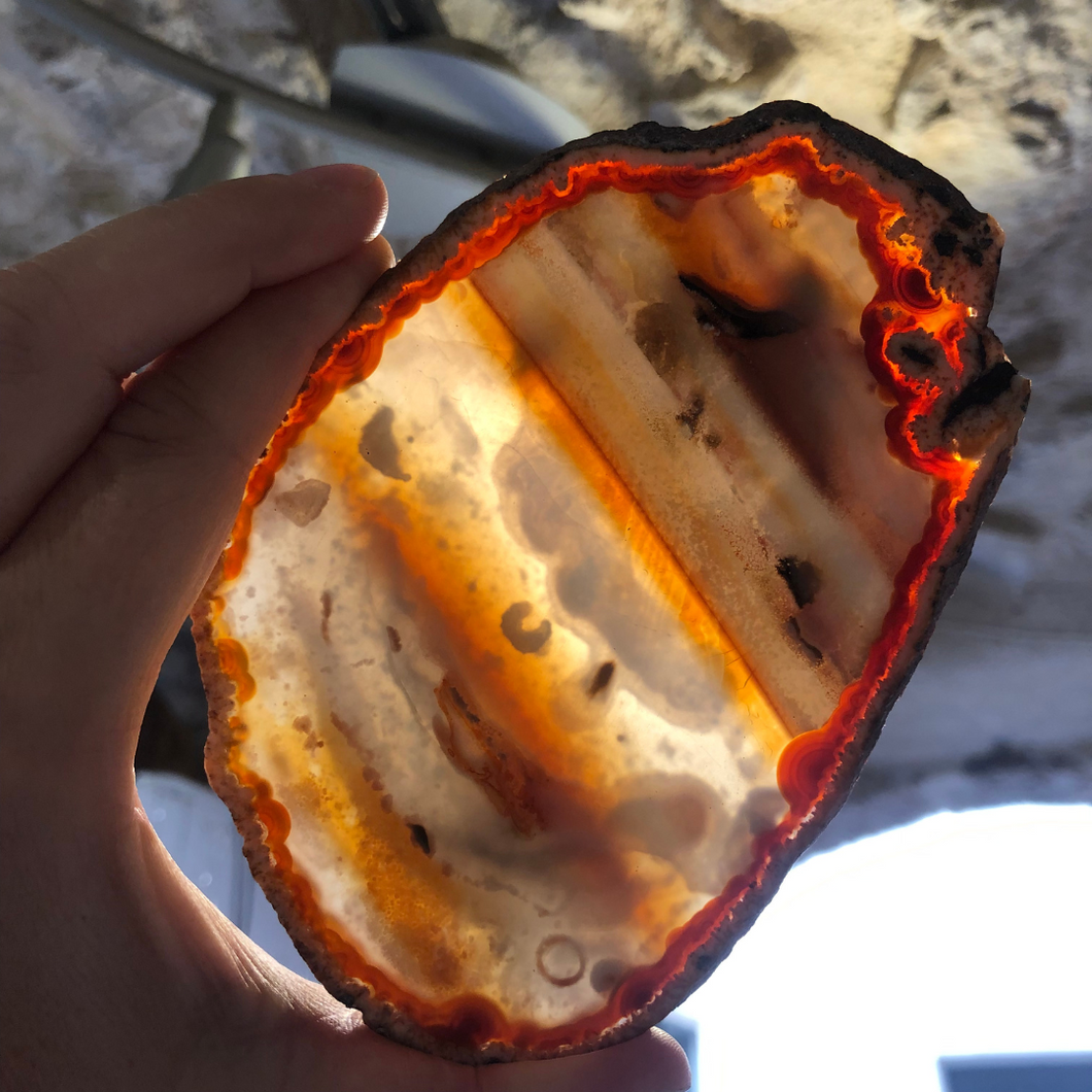tranche agate paysage