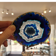 Charger l'image dans la galerie, Tranche Agate Bleue pièce unique D
