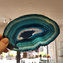 Charger l'image dans la galerie, Tranche agate bleue- Pièce unique J
