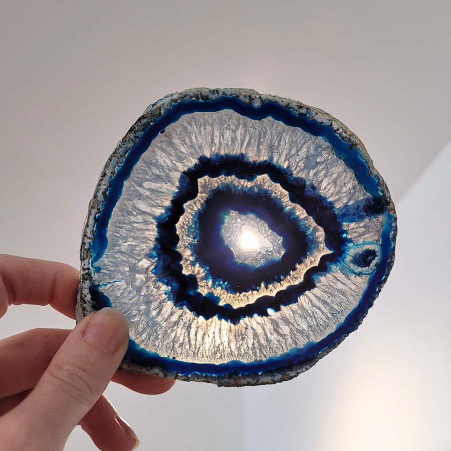 Tranche-agate bleue