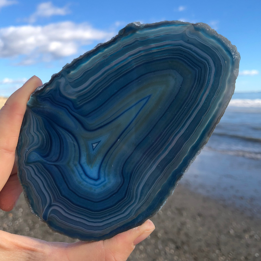 agate en tranche