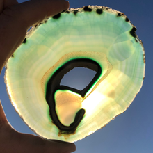 Charger l&#39;image dans la galerie, tranche d&#39;agate verte
