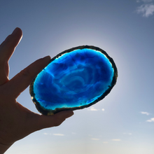 Charger l&#39;image dans la galerie, Tranche Agate Bleue - Pièce unique K
