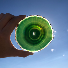 Charger l&#39;image dans la galerie, Tranche Agate Verte - Pièce Unique
