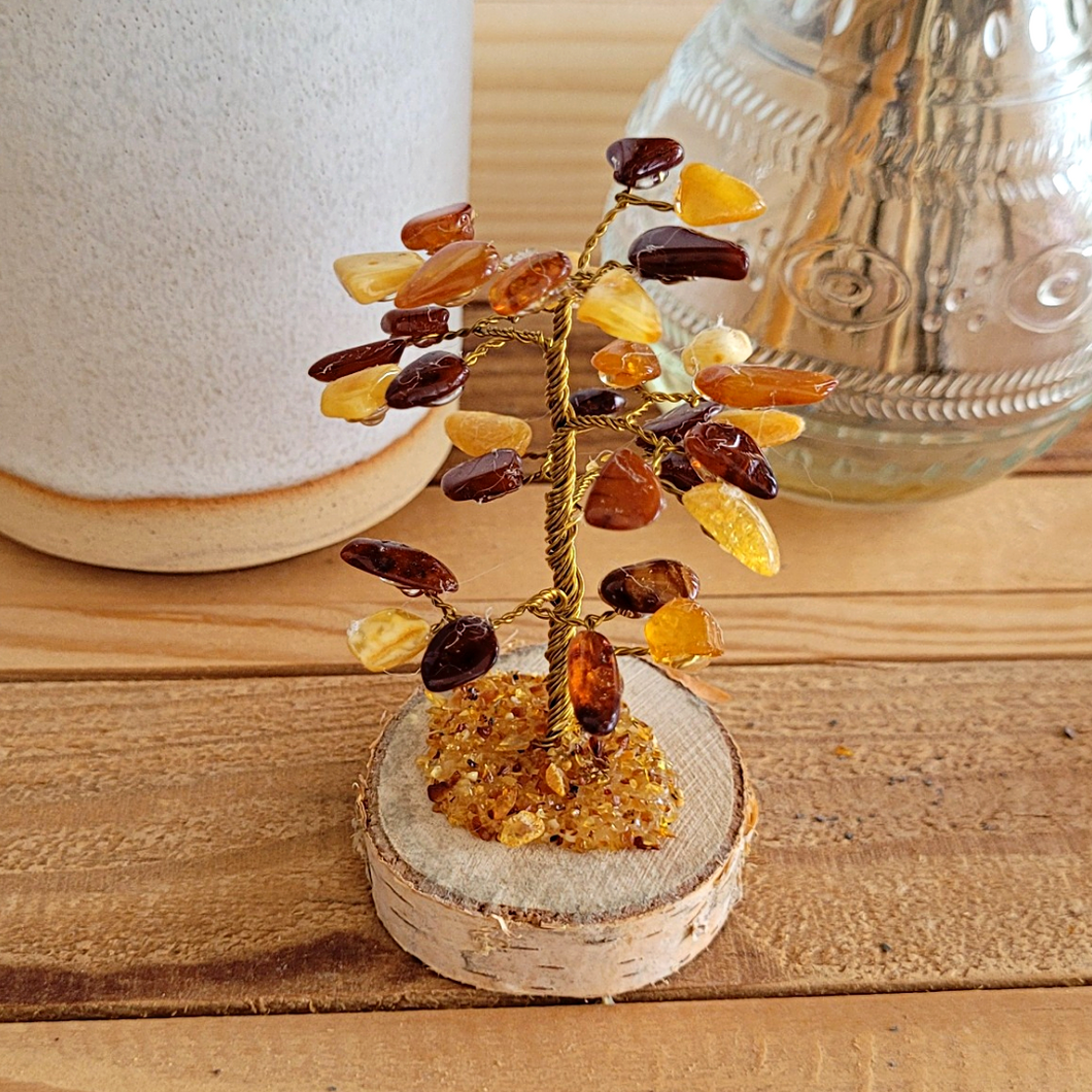 arbre en ambre 3 couleurs