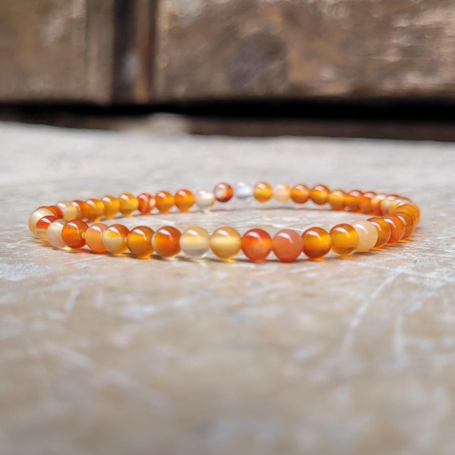 bracelet cornaline naturelle