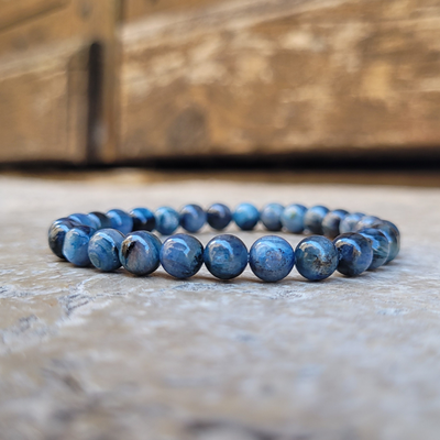 Bracelet Cyanite Disthène Perles 6 mm Premium