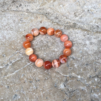 Bracelet Cornaline 10 mm