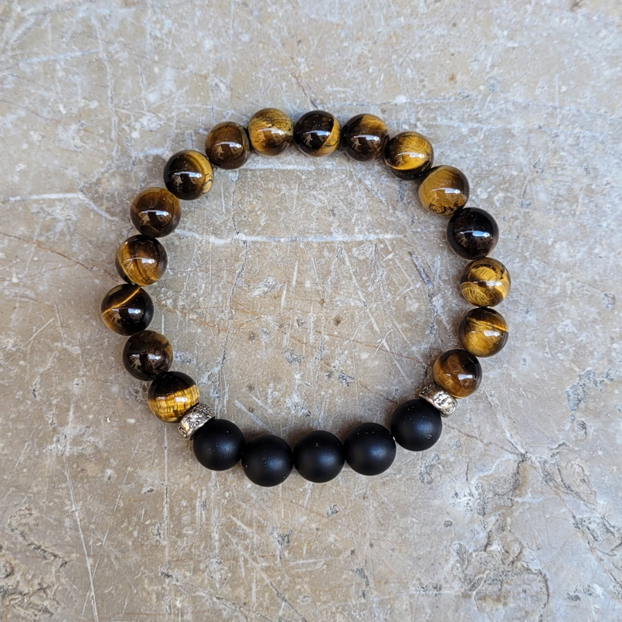 bracelet grande taille œil du tigre