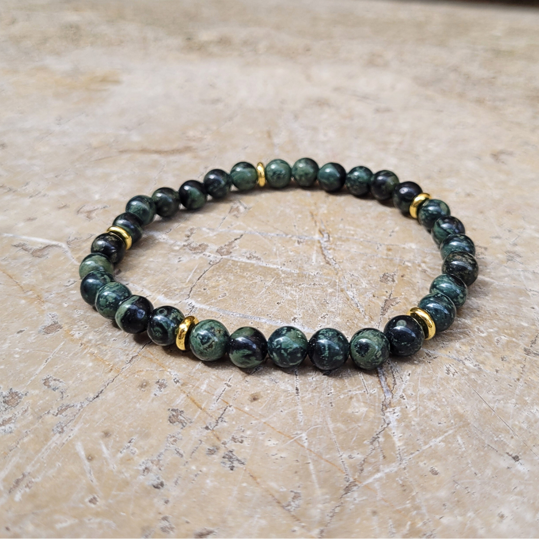 bracelet 6mm Jaspe grand poignet