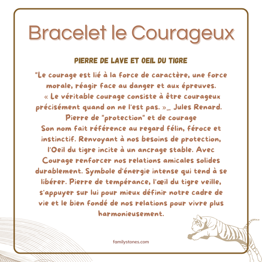 bracelet le courageux