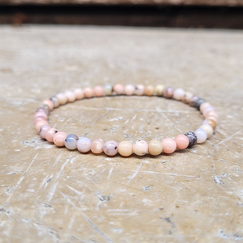 Bracelet Opale Rose 4 mm
