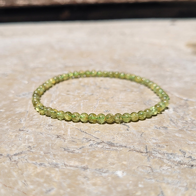 Bracelet Péridot 3mm