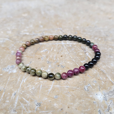 Bracelet Tourmaline Melon d'Eau 4 mm