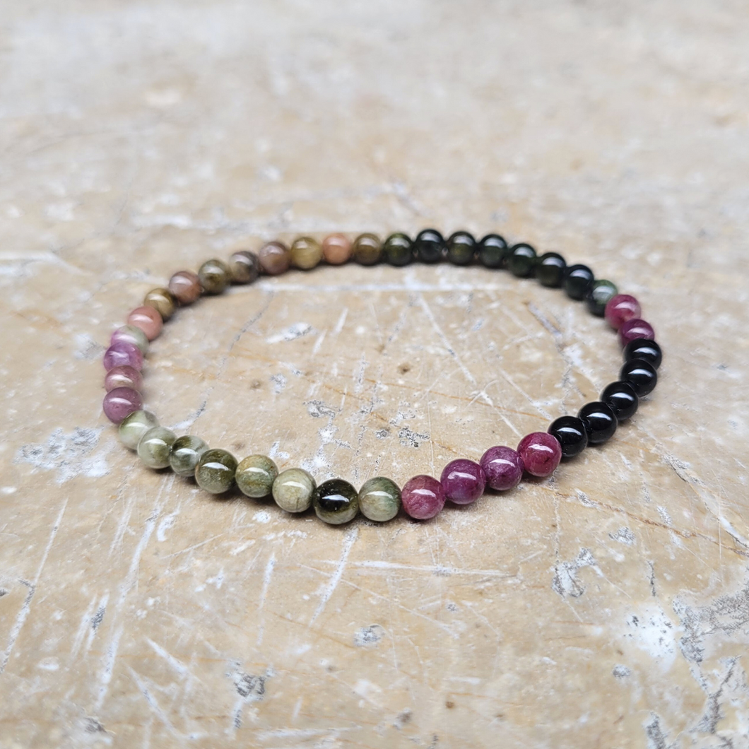 bracelet tourmaline melon d'eau