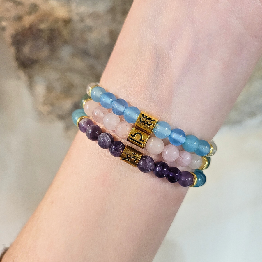 bracelet zodiac pierres