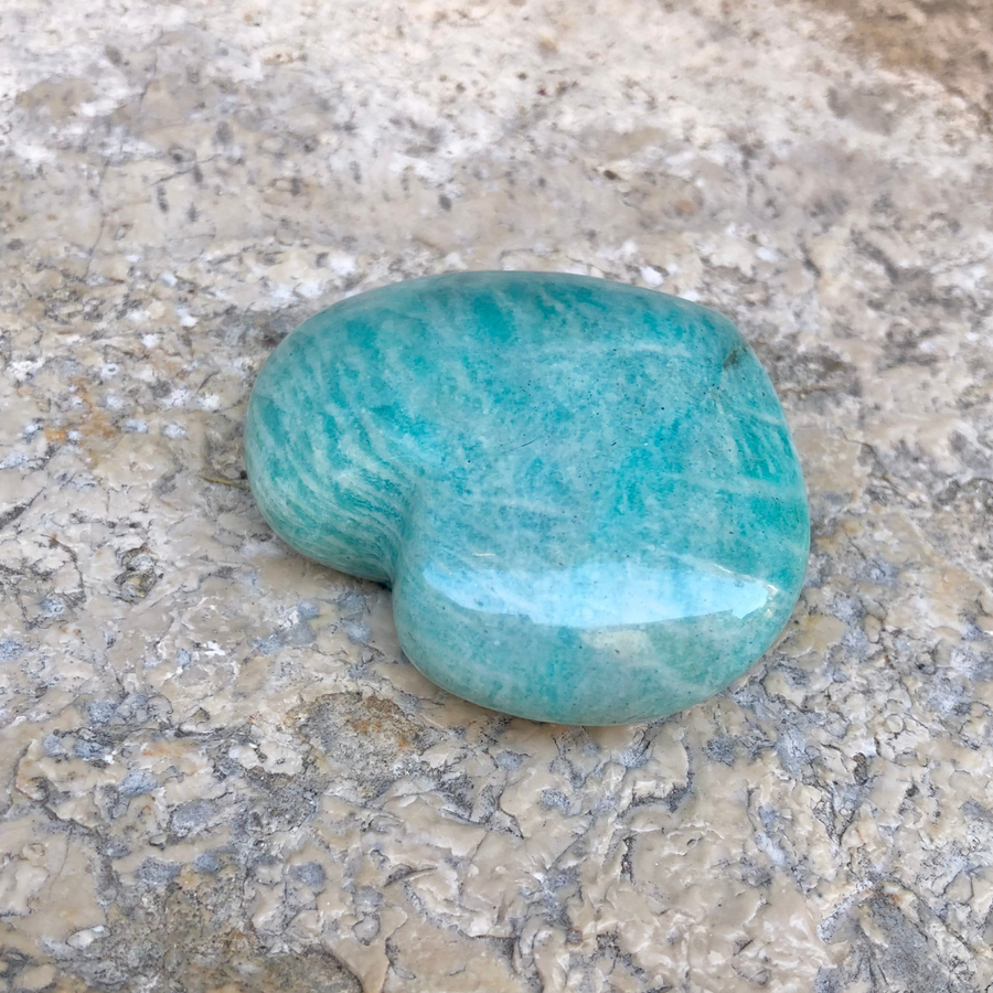 Cœur en Amazonite