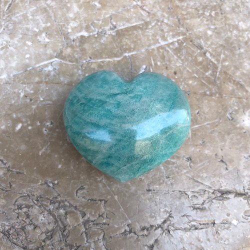 Cœur en Amazonite