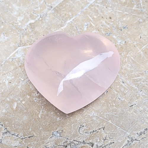coeur en quartz rose