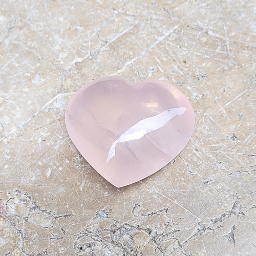 Coeur en Quartz Rose