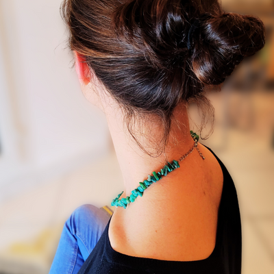 Collier Ras de Cou en Amazonite