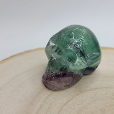 Crâne en Fluorite Verte - Pièce unique
