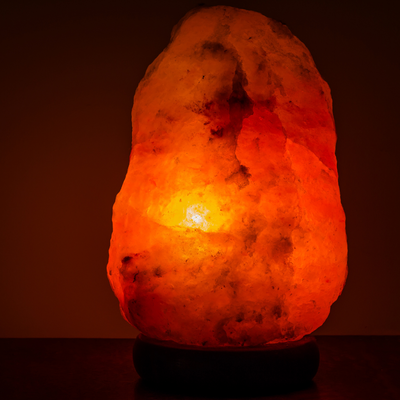 Lampe en sel de l'Himalaya, Grand modèle - Livraison offerte