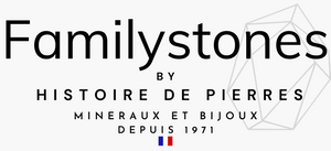 logo familystones by histoire de pierres minéraux et bijoux depuis 1971
