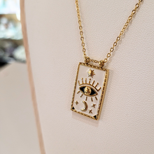 Charger l&#39;image dans la galerie, Pendentif Porte Bonheur Œil protecteur - Blanc

