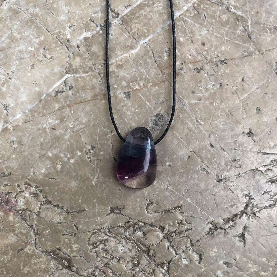 Pendentif Fluorite percé