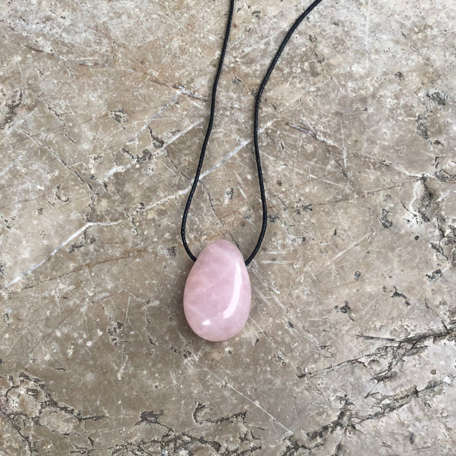 Pendentif Quartz Rose percé