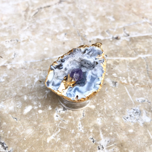 Charger l&#39;image dans la galerie, pendentif geodinos pointe amethyste
