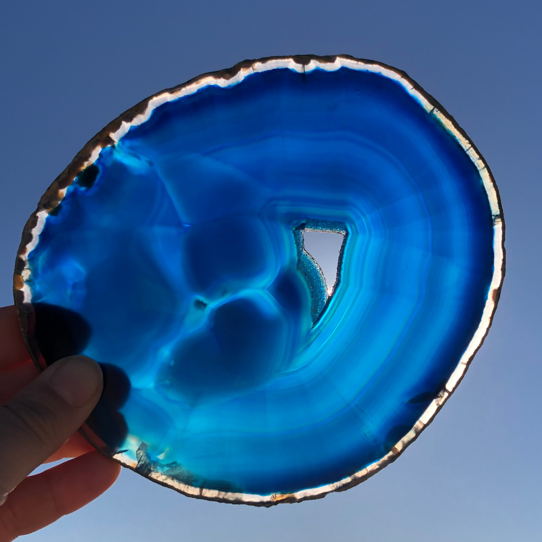 Tranche Agate Bleue 