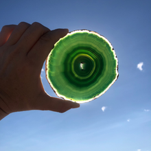 Charger l&#39;image dans la galerie, Tranche Agate Verte - Pièce Unique
