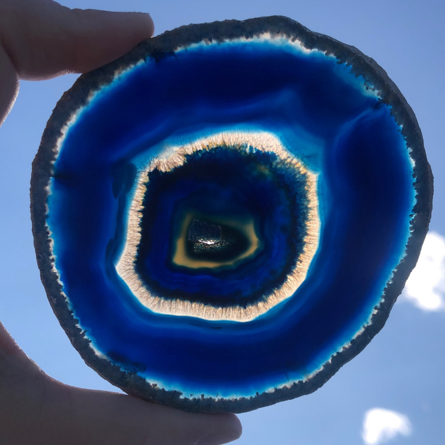 agate bleue