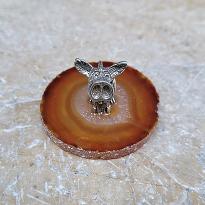 Sanglier en Etain sur Agate