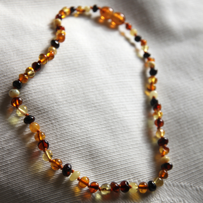 Collier Ambre Bébé Perles 3 couleurs