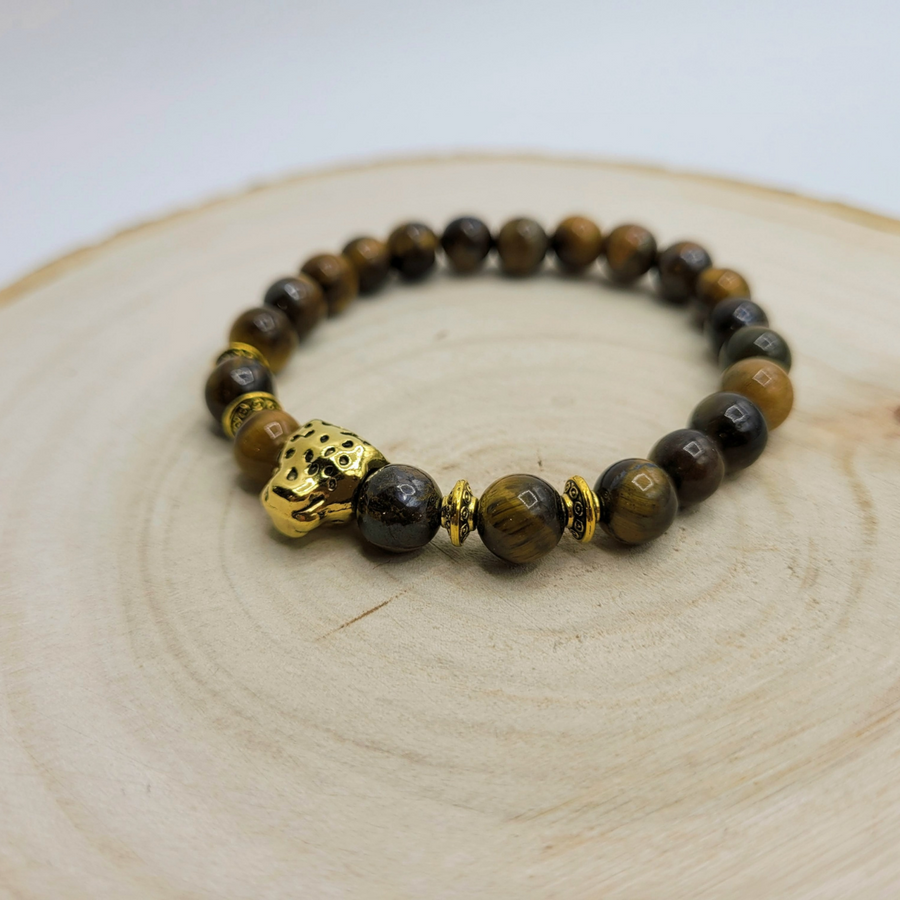 Bracelet Œil du Tigre Perles 8 mm