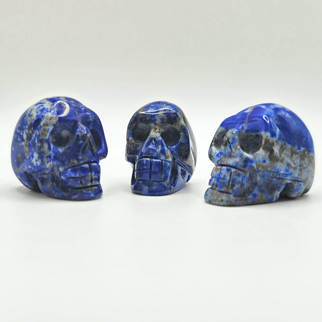 crânes en lapis lazuli