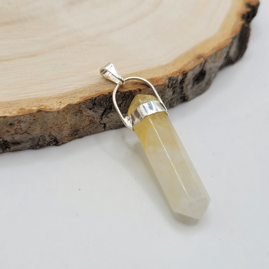 Pendentif Pointe en Citrine